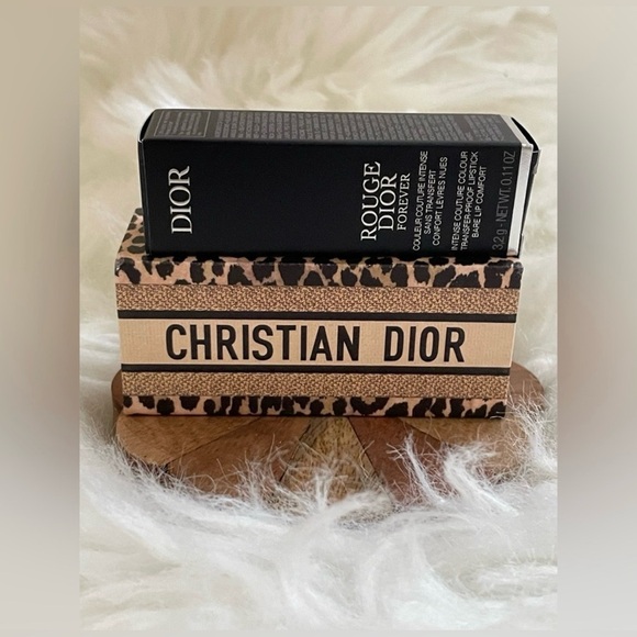 Dior Other - DIOR 2 Piece Set: #625 Mitzah Forever Lipstick + Leopard Box Case